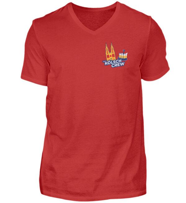 The Kölsch Crew Logo 2* T-Shirt - Herren V-Neck Shirt-4